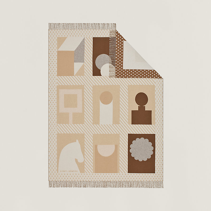 プレード ジャカード 《フォーブルのオブジェ》 - マロン